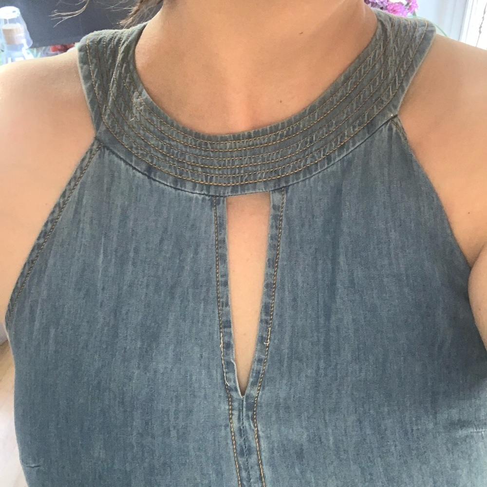 Vintage Inspired Denim A-frame Dress